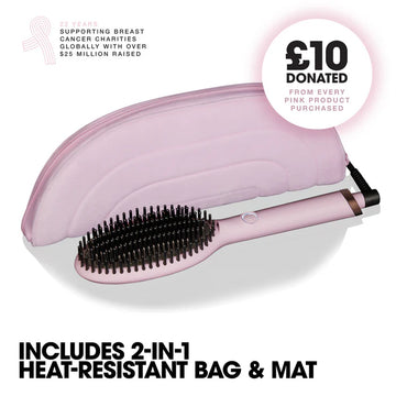 GHD Glide Smoothing Hot Brush Pink Collection